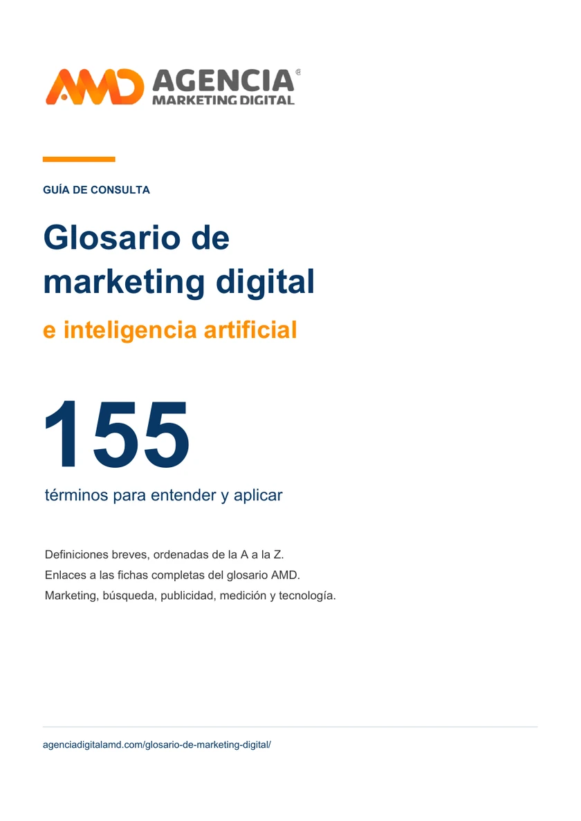 Portada del glosario de marketing digital e inteligencia artificial AMD